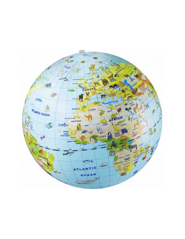 Inflatable Globe 50 cm - Animals