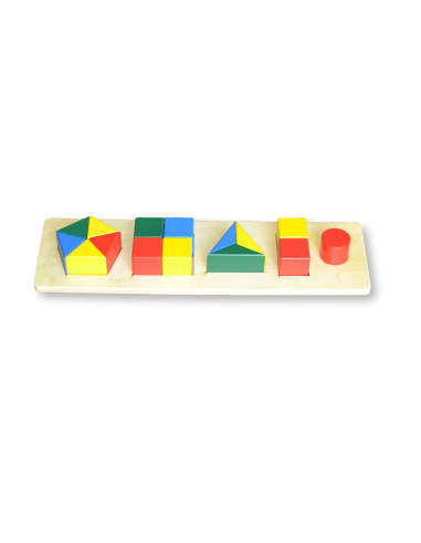 Shape Fractions Sorting Exercise In Tray, Small Size