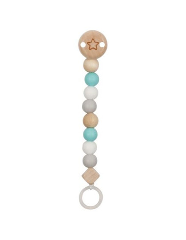 Soother Chain - Star, Turquoise