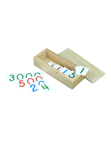 Small Paper Number Cards With Box 1-9000