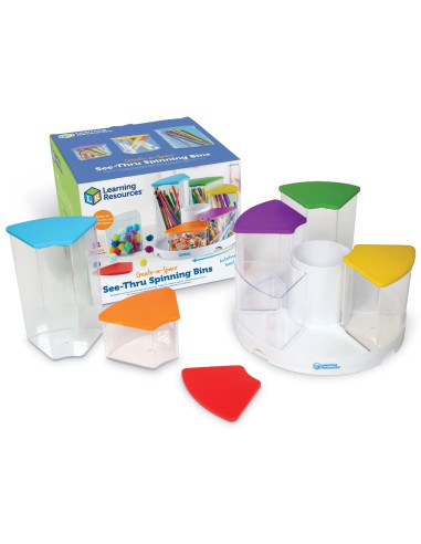 See-Thru Spinning Bins, 14 pcs