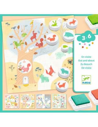 Set - Stamps - Animal Tree