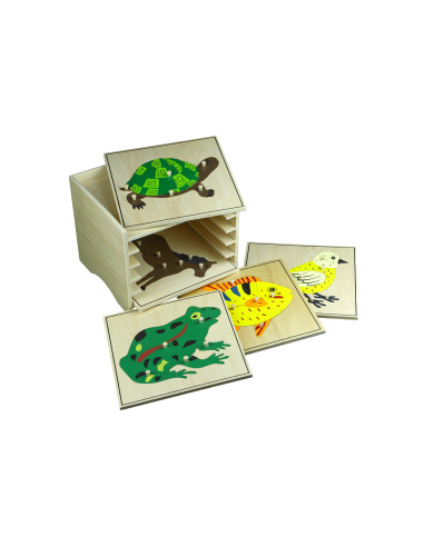 5 Zoology Puzzles With Cabinet