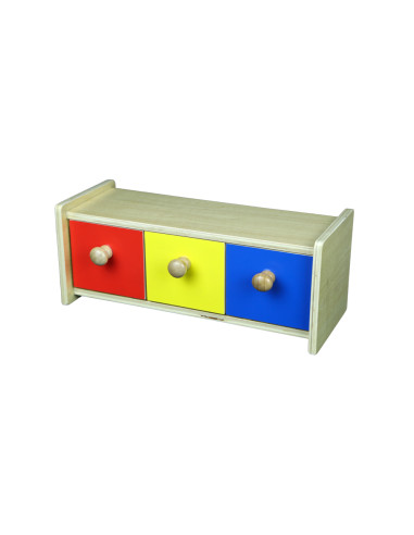 Coloured Box With Drawers