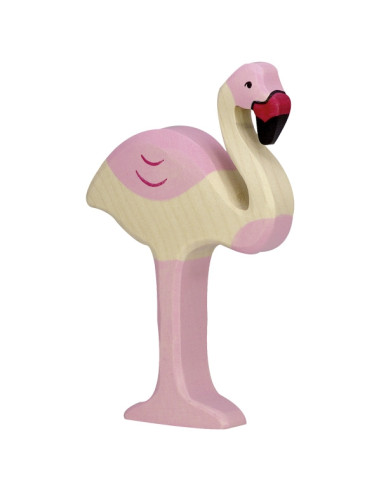 Wooden Figure - Flamingo