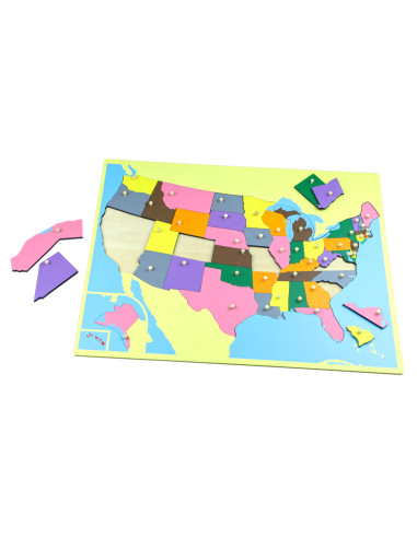 USA Puzzle Map - Without Frame