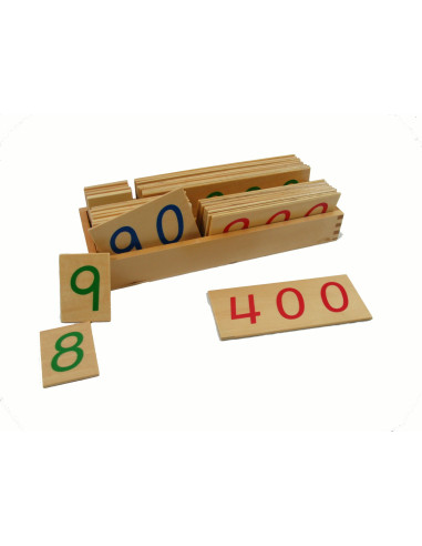 Large Wooden Number Cards 1-9000 With Box