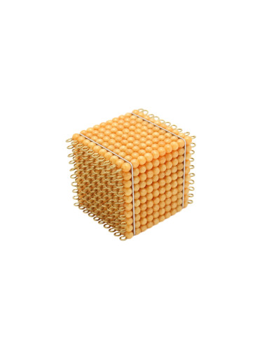 Golden Bead Thousand Cube